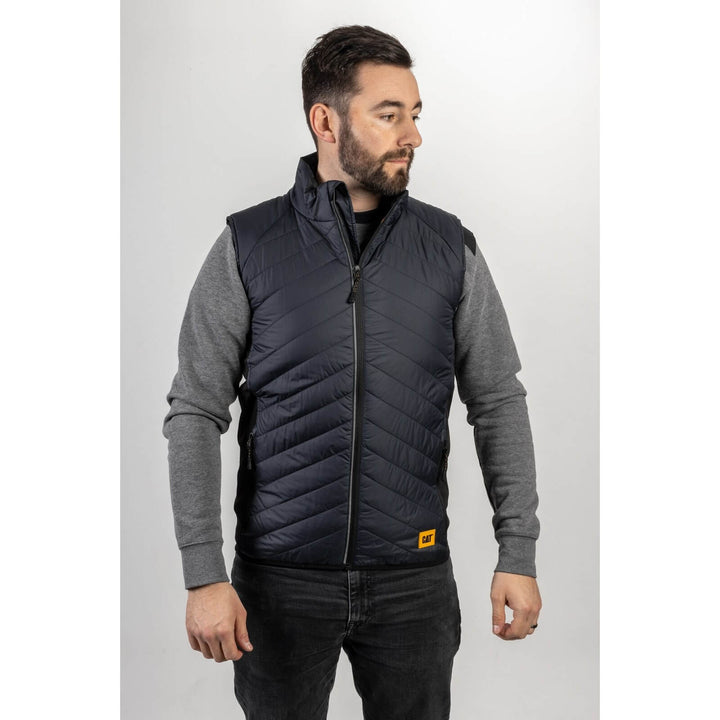 Caterpillar Trades Hybrid Body Warmer Navy 1#colour_navy-blue