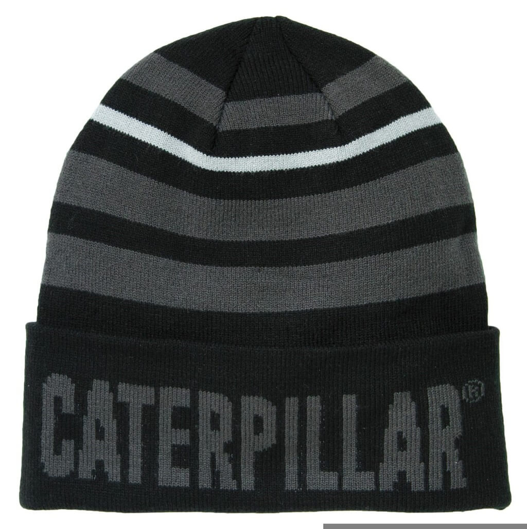 Caterpillar Tumbler Knit Cap-Black-Main