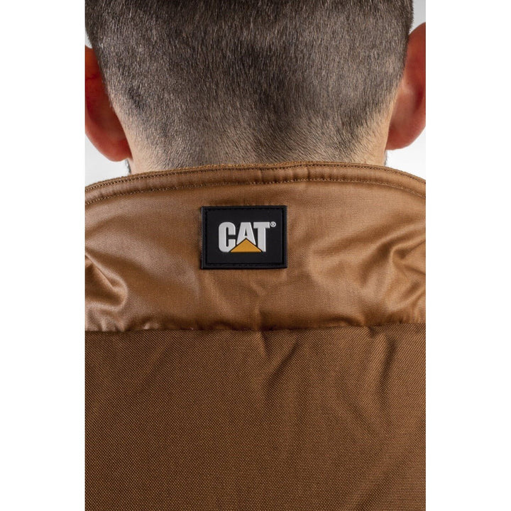 Caterpillar Waxed Cotton Vest-Bronze-7