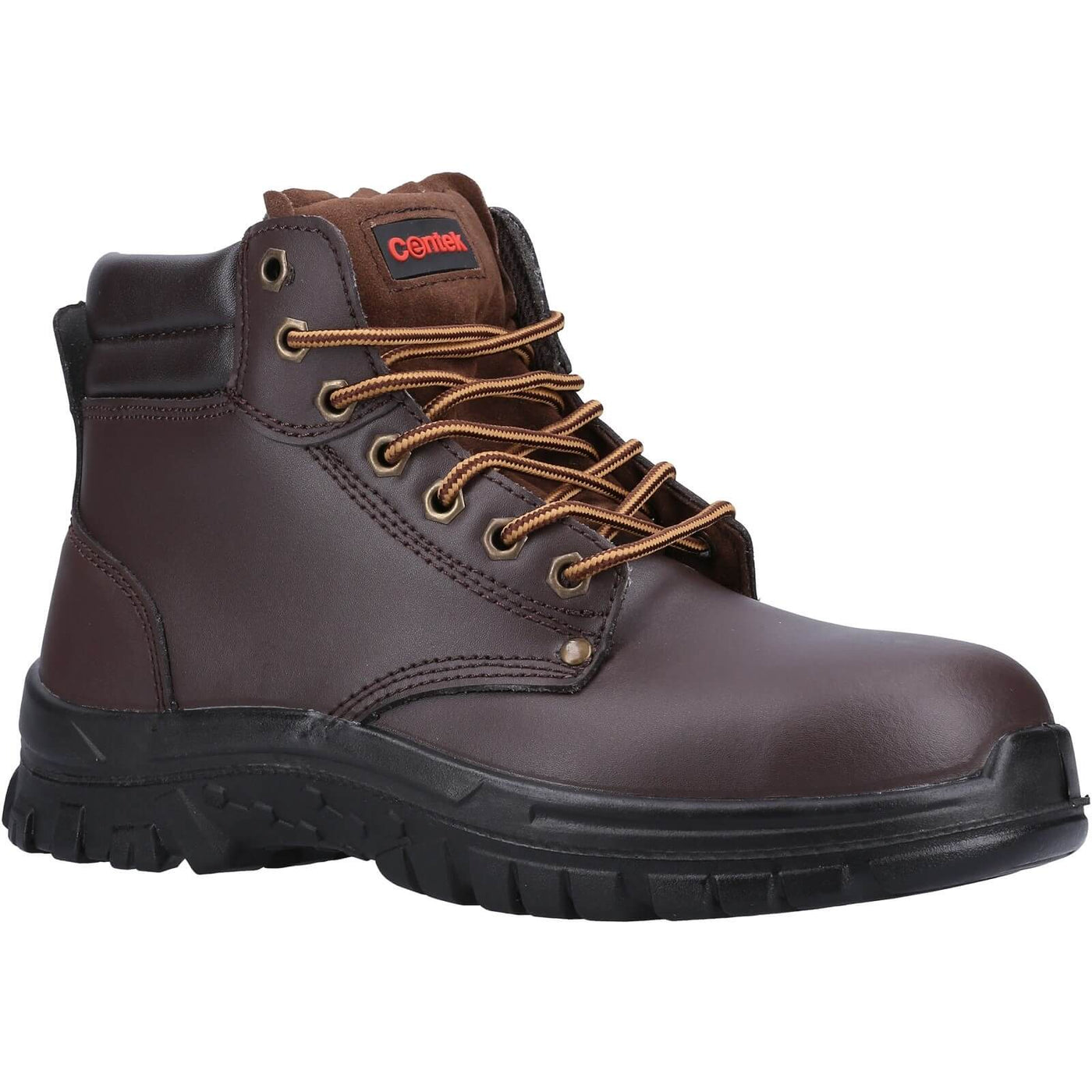 Centek 318 S3 Safety Boots Brown 1#colour_brown
