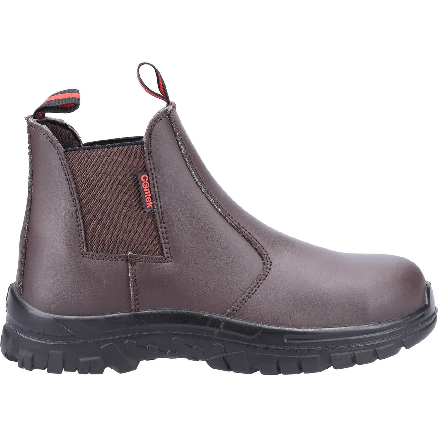 Centek FS319 S1 Dealer Boots Brown 4#colour_brown