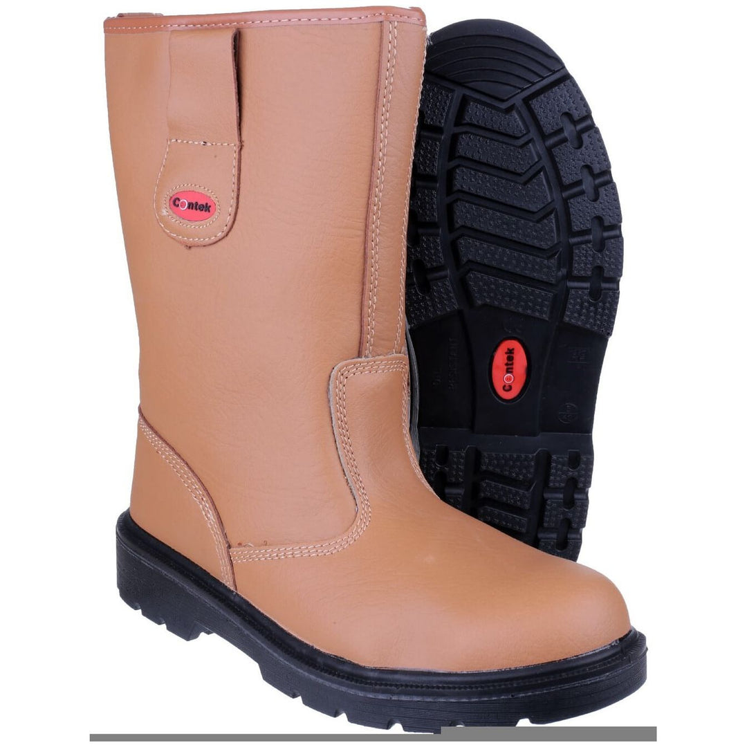 Centek FS334 Safety Rigger Boots-Tan-3