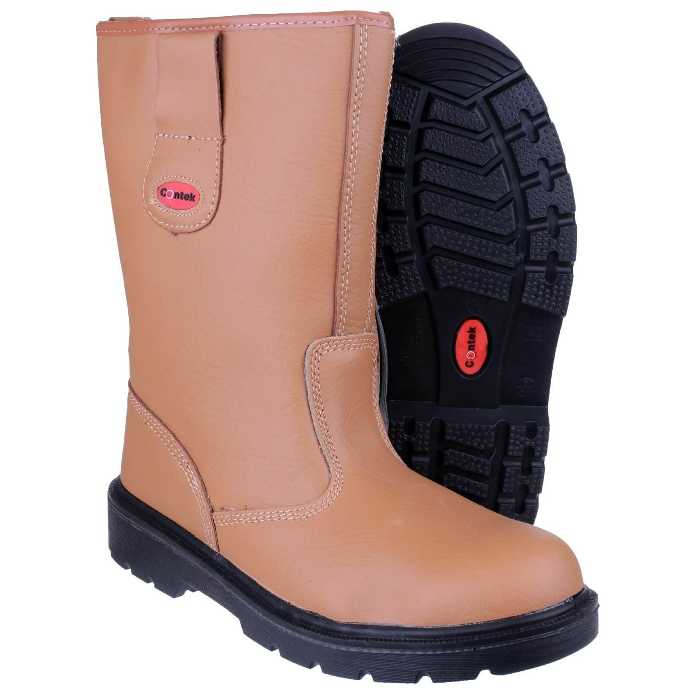 Centek FS334 Safety Rigger Boots Tan 3#colour_tan