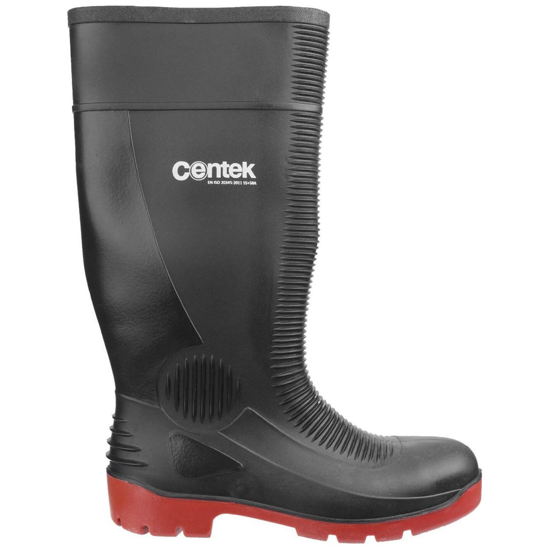 Centek FS338 Toe Cap Safety Wellingtons-Black-4