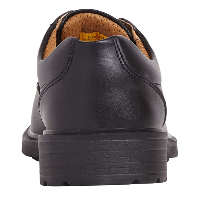 City Knights SS501CM Black Oxford Safety Shoes Black Heel #colour_black