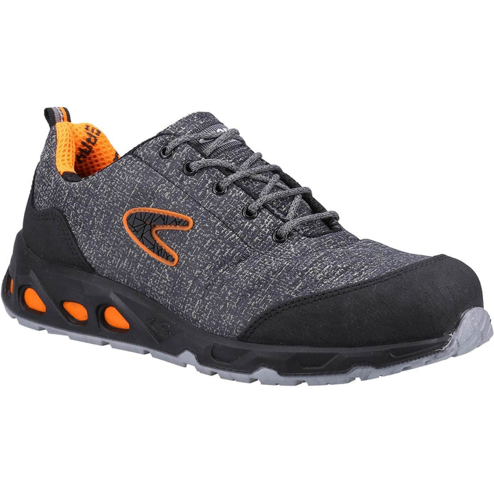 Cofra Reconverted Safety Trainers S1P SRC Grey/Orange 1#colour_grey-orange