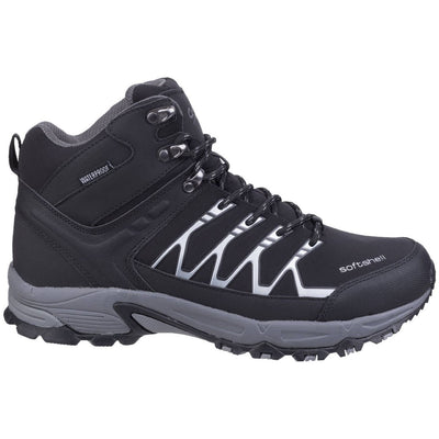 Cotswold Abbeydale Mid Hiking Boots-Black-Grey-4