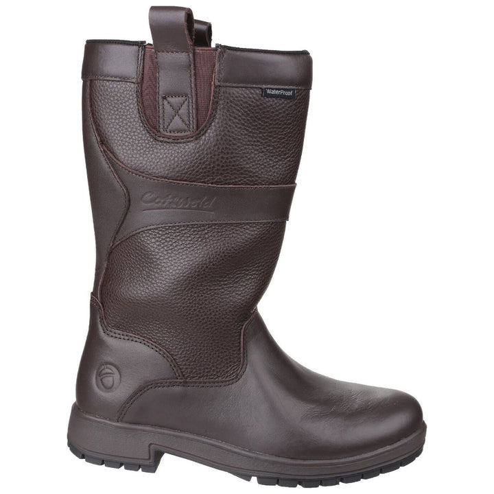 Cotswold Ascot Waterproof Wellies-Brown-5