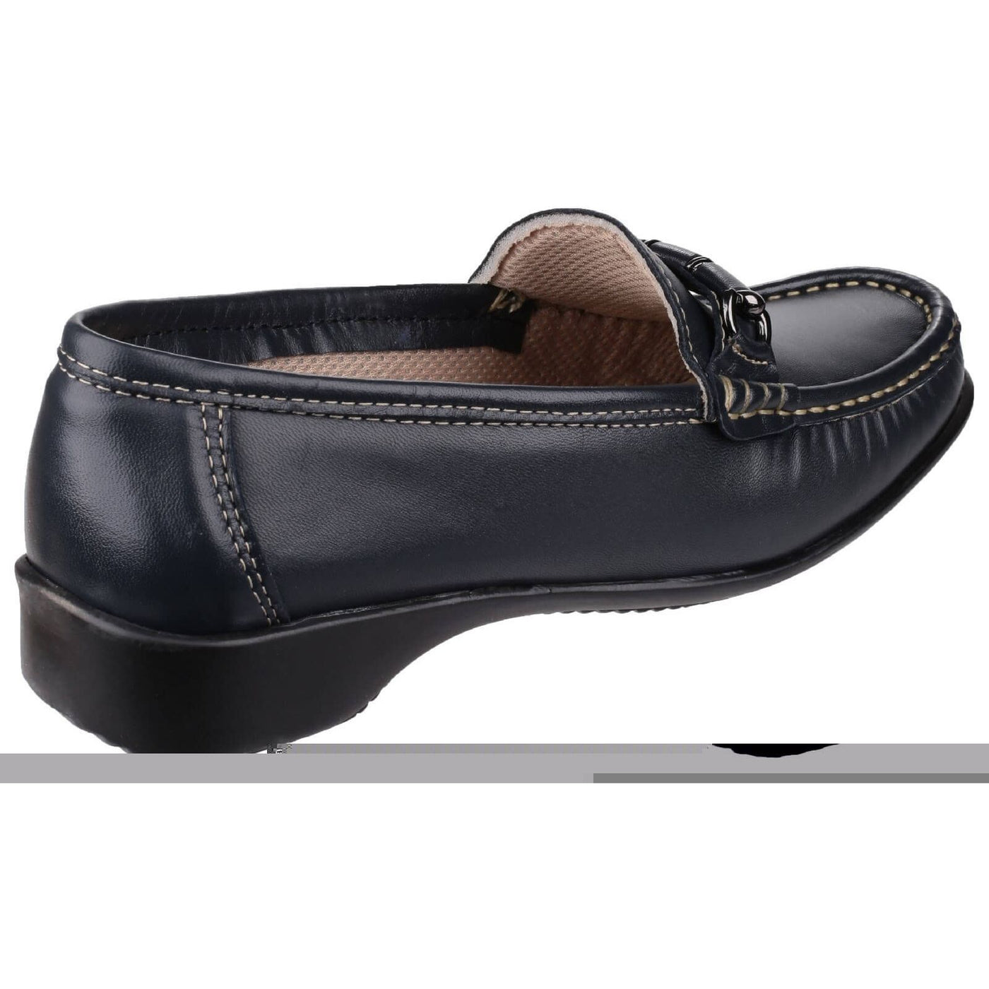 Cotswold Barrington Loafer Shoes-Navy-Main
