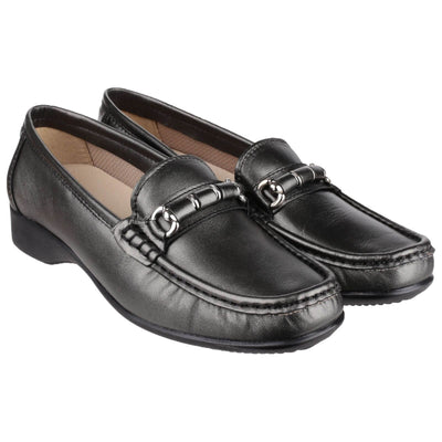 Cotswold Barrington Loafer Shoes-Pewter-5