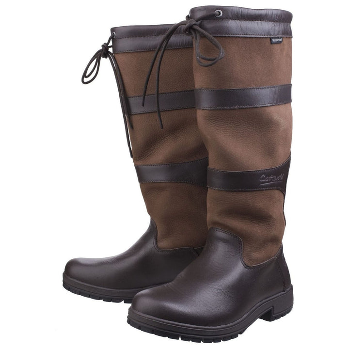 Cotswold Beaumont Waterproof Wellies-Walnut-6