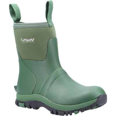 Cotswold Blaze Neoprene Wellington Boots Green 1#colour_green