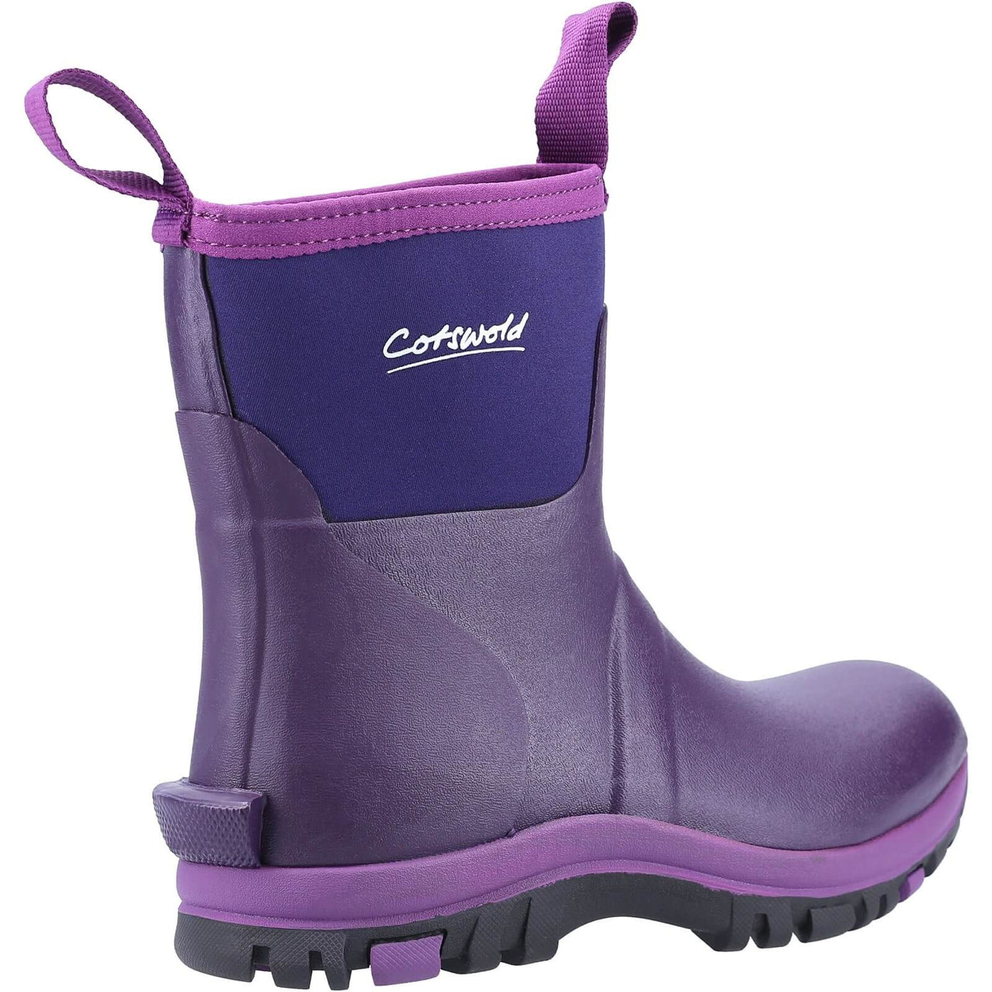 Cotswold Blaze Neoprene Wellington Boots Purple 2#colour_purple
