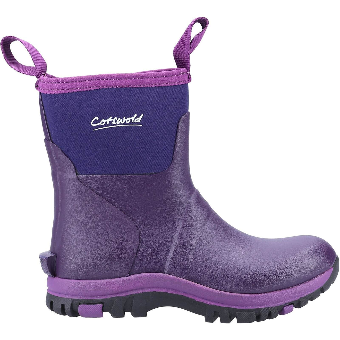 Cotswold Blaze Neoprene Wellington Boots Purple 4#colour_purple