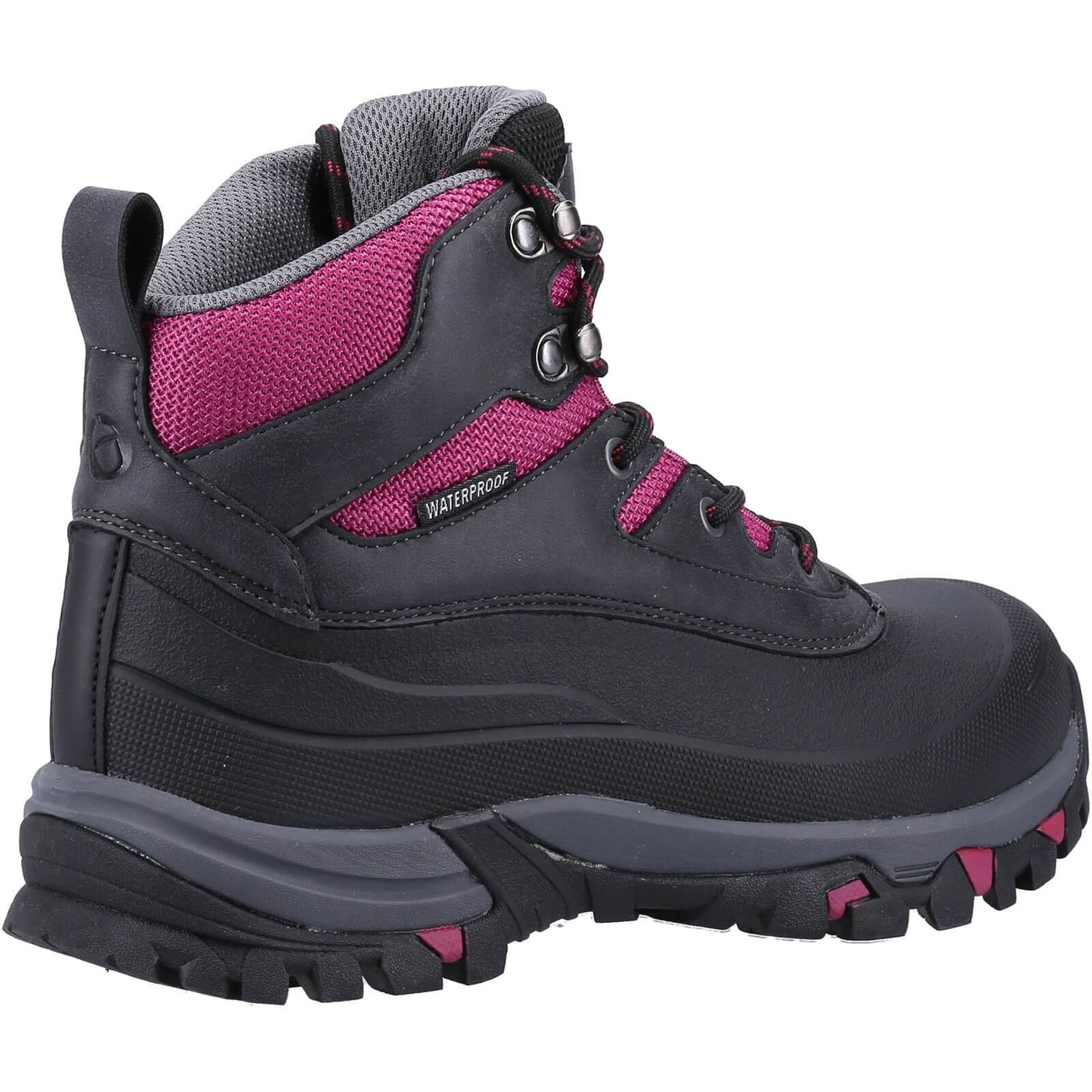 Cotswold Calmsden Womens Hiking Boots Grey/Berry 2#colour_grey-berry