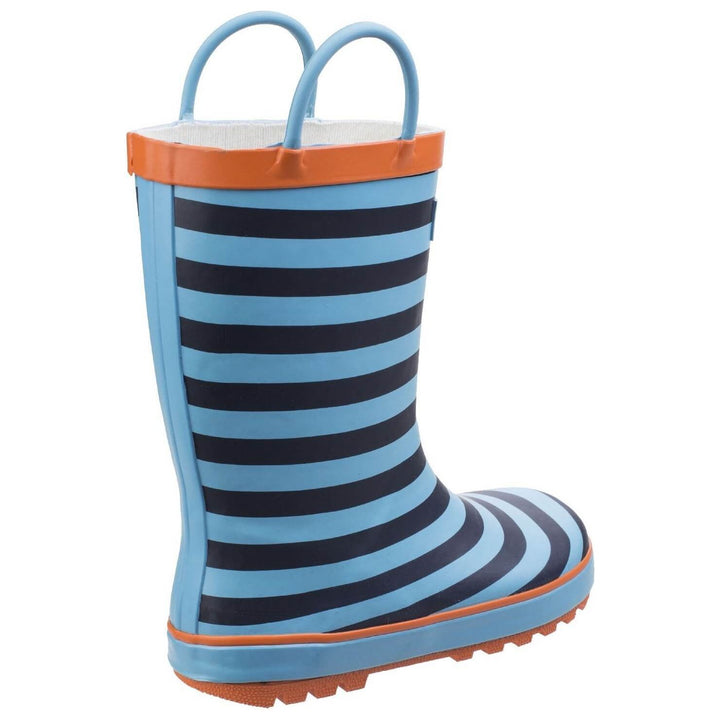 Cotswold Captain Stripy Wellies-Blue-2