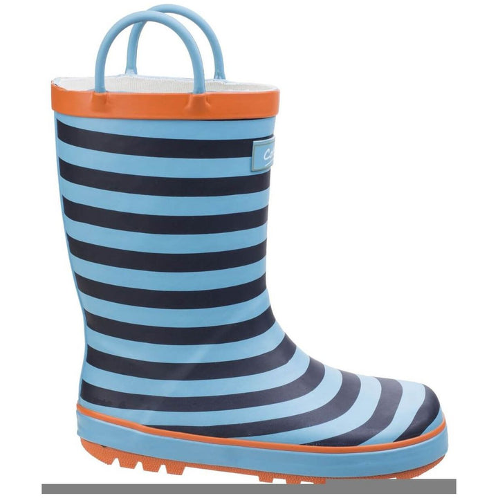 Cotswold Captain Stripy Wellies-Blue-4