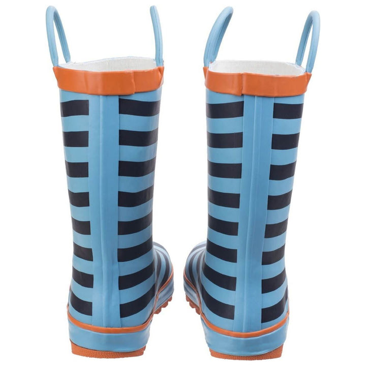 Cotswold Captain Stripy Wellies-Blue-7