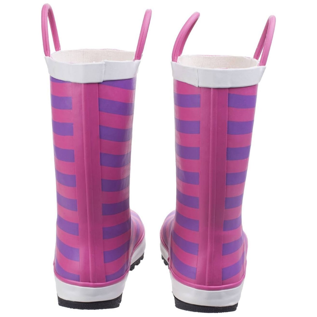 Cotswold Captain Stripy Wellies-Pink-7