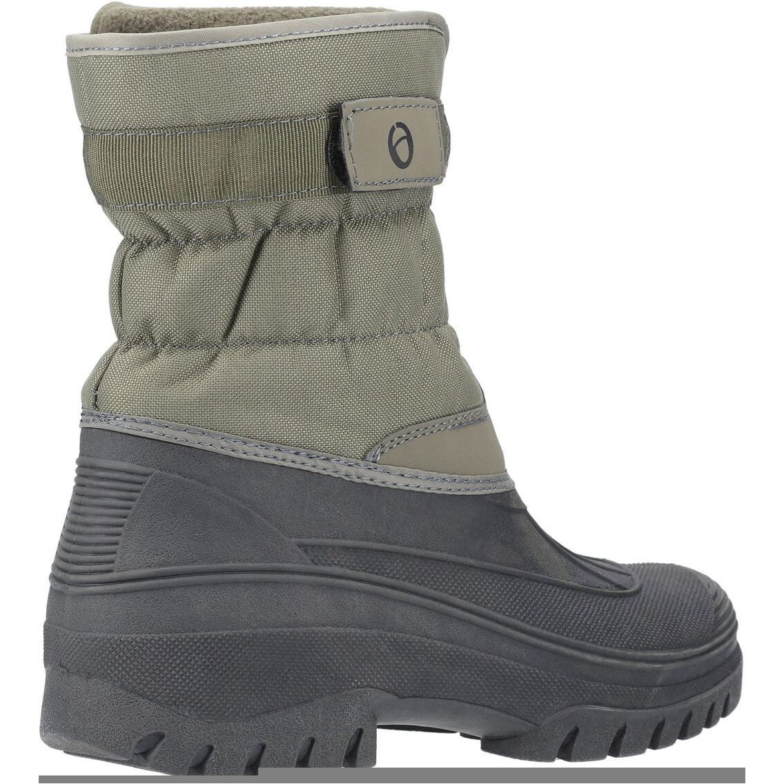 Cotswold Chase Touch-Fastening Zip Winter Boots-Khaki-2