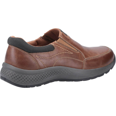 Cotswold Churchill Slip On Casual Shoes Tan 2#colour_tan-brown