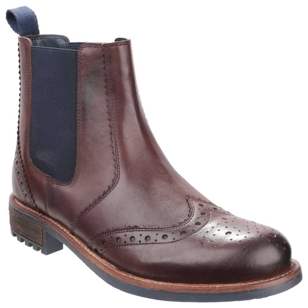 Cotswold Cirencester Chelsea Brogues-Brown-5