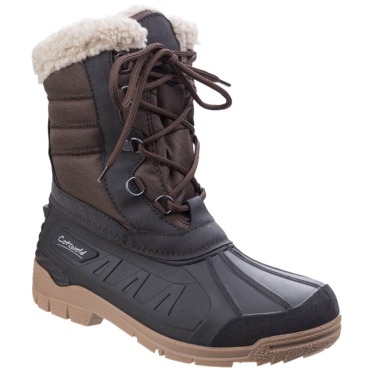 Cotswold Coset Weather Boots-Brown-Main