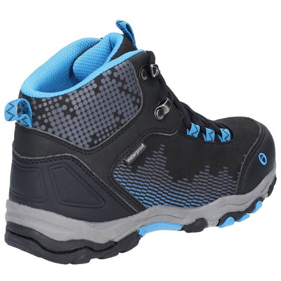 Cotswold Ducklington Waterproof Hiking Boots-Black-Blue-2