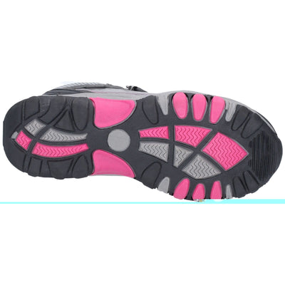 Cotswold Ducklington Waterproof Hiking Boots-Grey-Pink-3