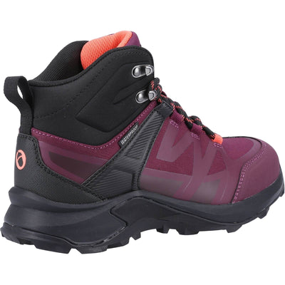 Cotswold Horton Womens Hiking Boots Burgundy 2#colour_burgundy