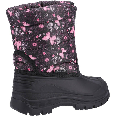 Cotswold Iceberg Zip Snow Boots Butterfly 2#colour_butterfly