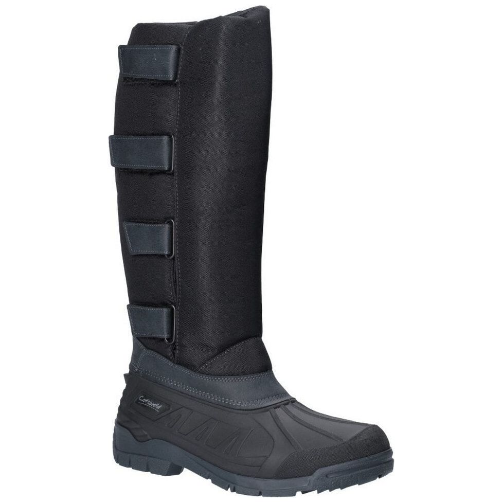 Cotswold Kemble Short Wellies-Black-Main