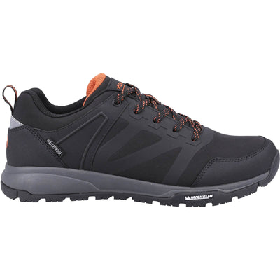 Cotswold Kingham Low Mens Waterproof Hiking Boots Black 4#colour_black