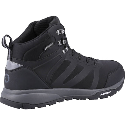Cotswold Kingham Mid Mens Waterproof Hiking Boots Black 2#colour_black