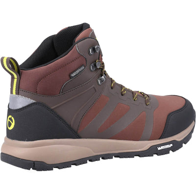 Cotswold Kingham Mid Mens Waterproof Hiking Boots Brown 2#colour_brown