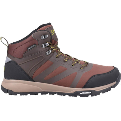 Cotswold Kingham Mid Mens Waterproof Hiking Boots Brown 4#colour_brown
