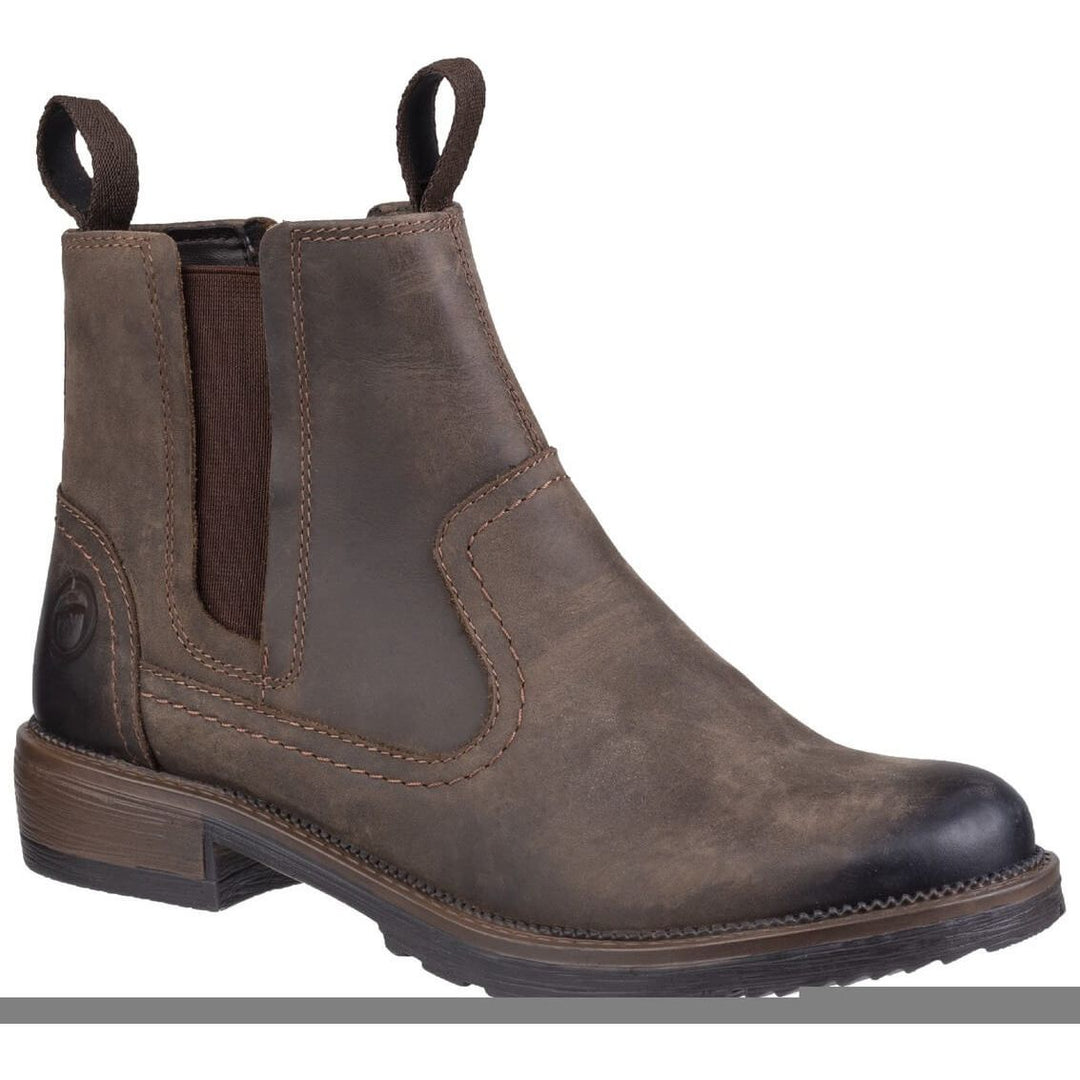 Cotswold Laverton Ankle Boots-Brown-Main