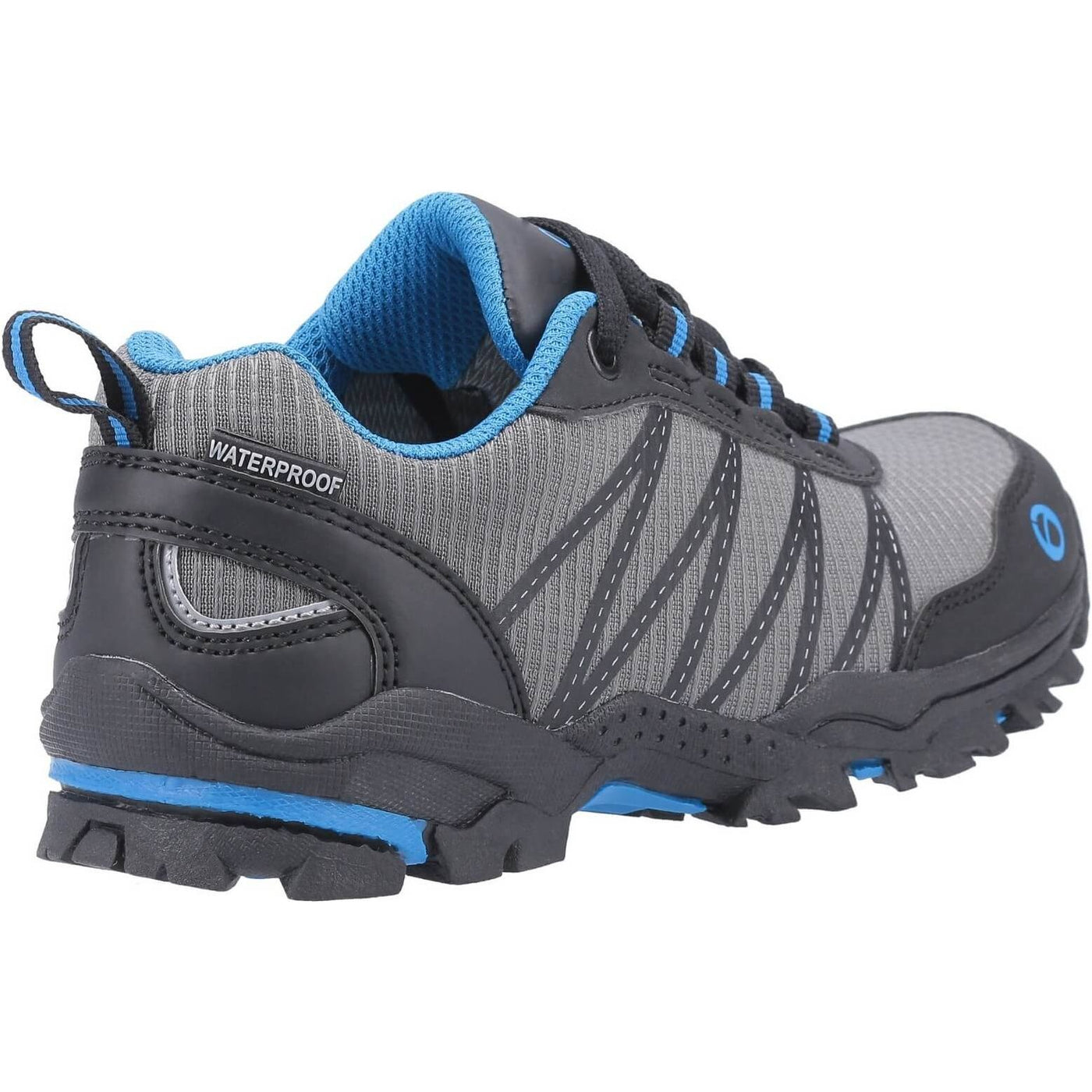Cotswold Littledean Waterproof Hiking Boots-Blue-Grey-2