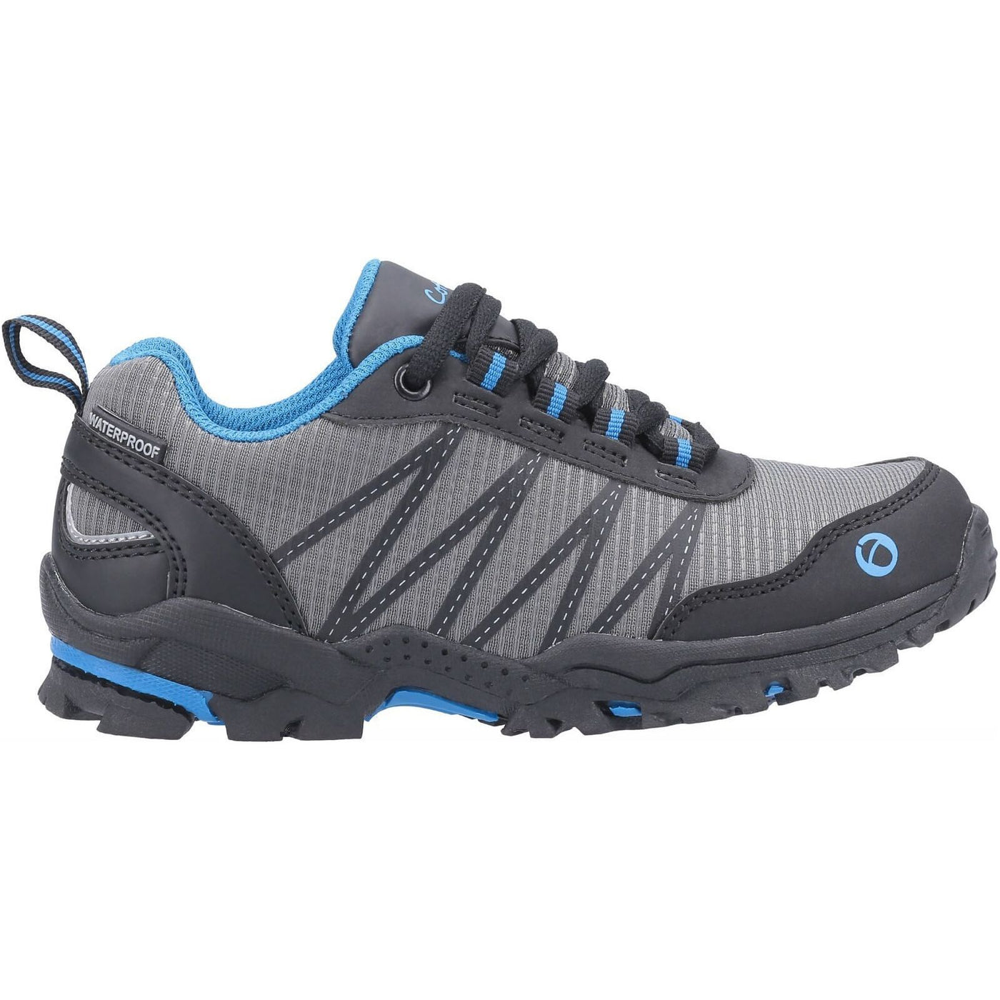 Cotswold Littledean Waterproof Hiking Boots-Blue-Grey-4
