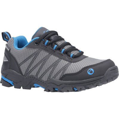 Cotswold Littledean Waterproof Hiking Boots-Blue-Grey-Main