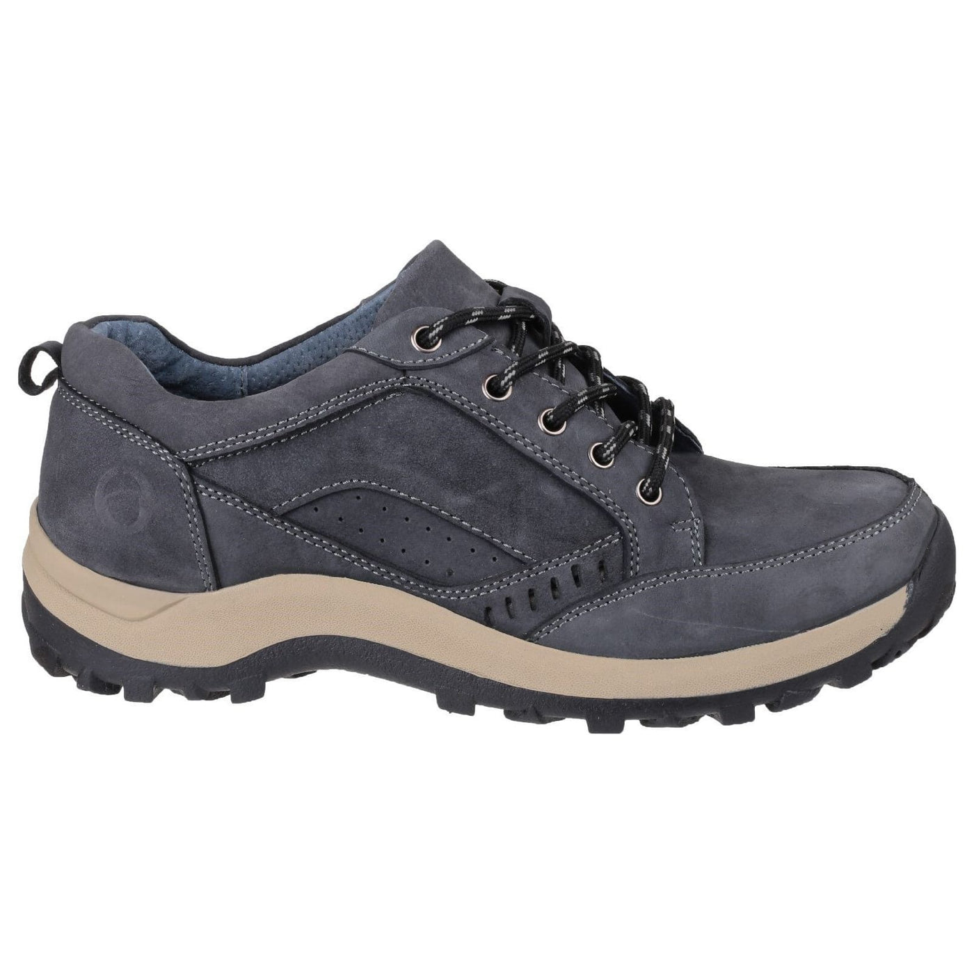 Cotswold Nailsworth Leather Shoes-Navy-5