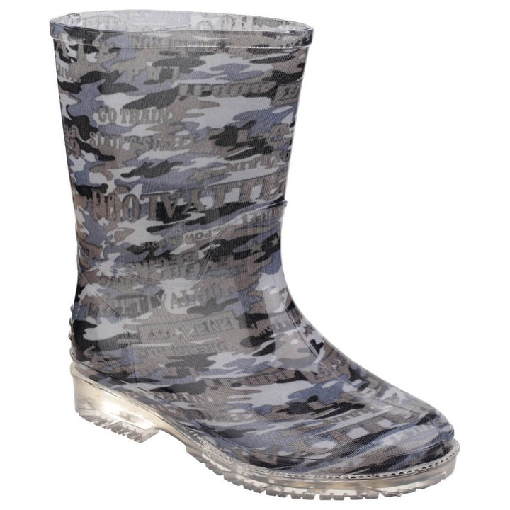 Cotswold PVC Kids Wellies-Camo-Main