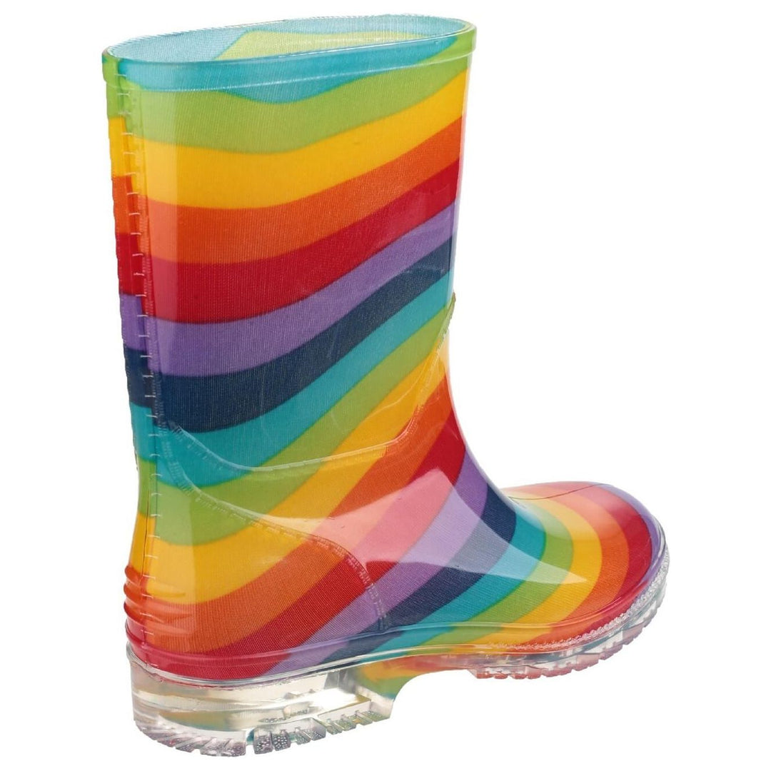 Cotswold PVC Kids Wellies-Rainbow-2