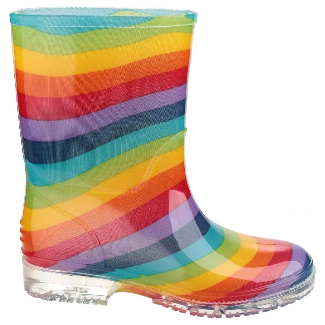 Cotswold PVC Kids Wellies-Rainbow-5