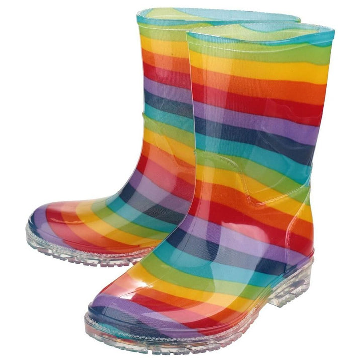 Cotswold PVC Kids Wellies-Rainbow-6