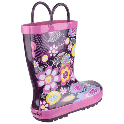 Cotswold Puddle Waterproof Boots-Flower-2