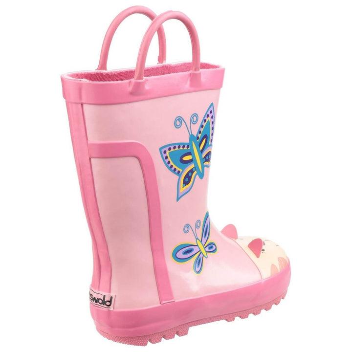 Cotswold Puddle Waterproof Boots-Pink-2