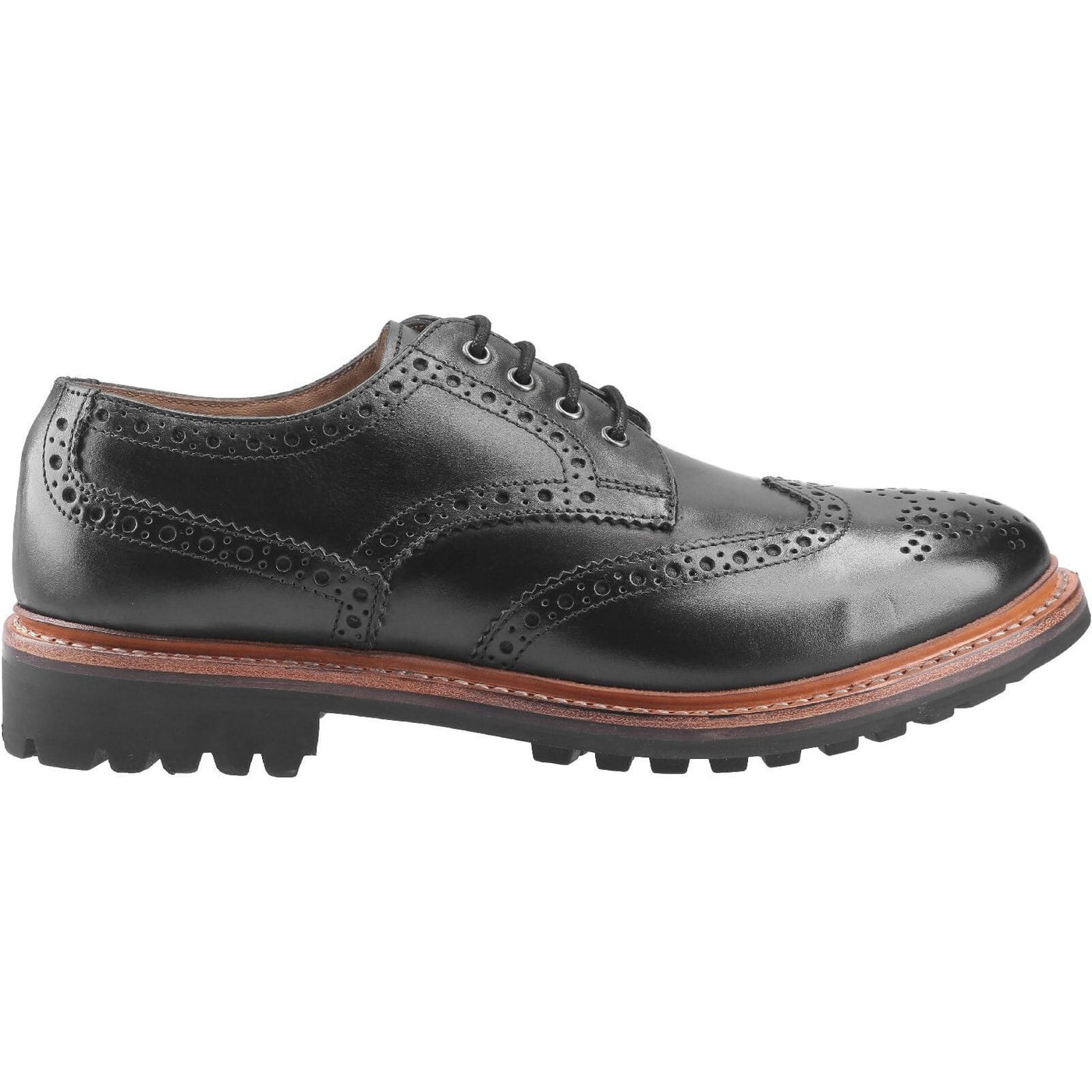 Cotswold Quenington Commando Shoes-Black-4