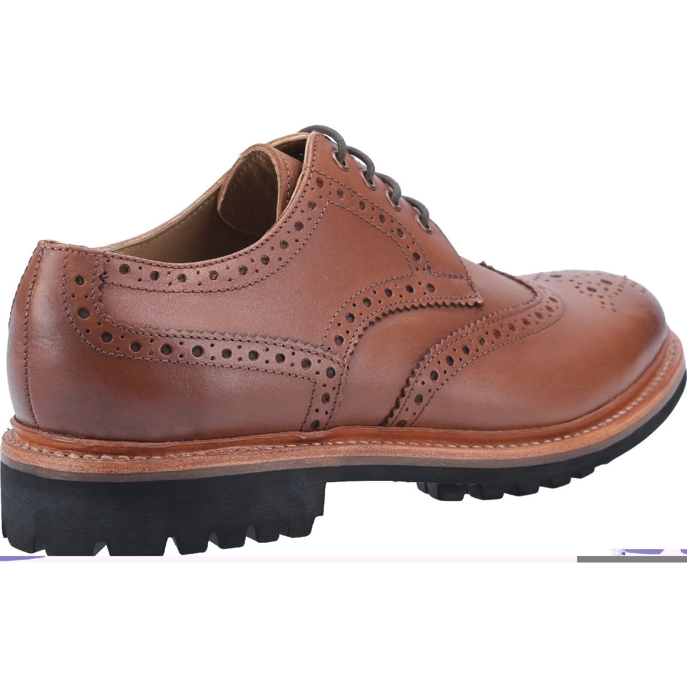 Cotswold Quenington Commando Shoes-Brown-2