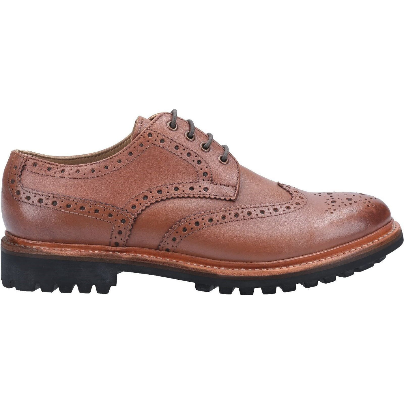 Cotswold Quenington Commando Shoes-Brown-4